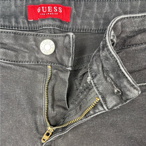 Guess Women’s Black Denim Skinny Distressed Jeans | Size 28 - Picture 5 of 9